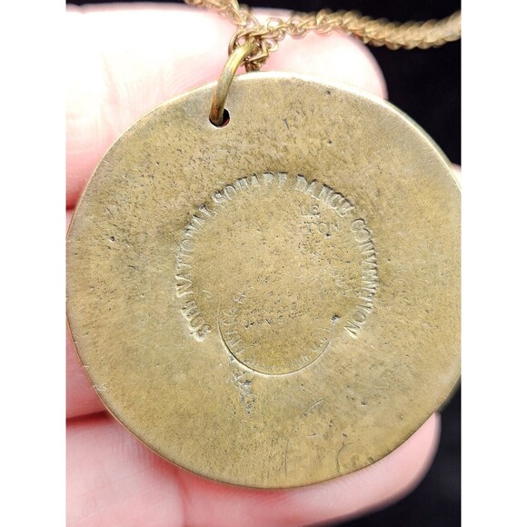 Vintage National Square Dance Convention Necklace Pendant Washington State 1987 - Picture 4 of 8